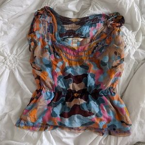 DVF Diane Von Furstenberg silk beaded top 6